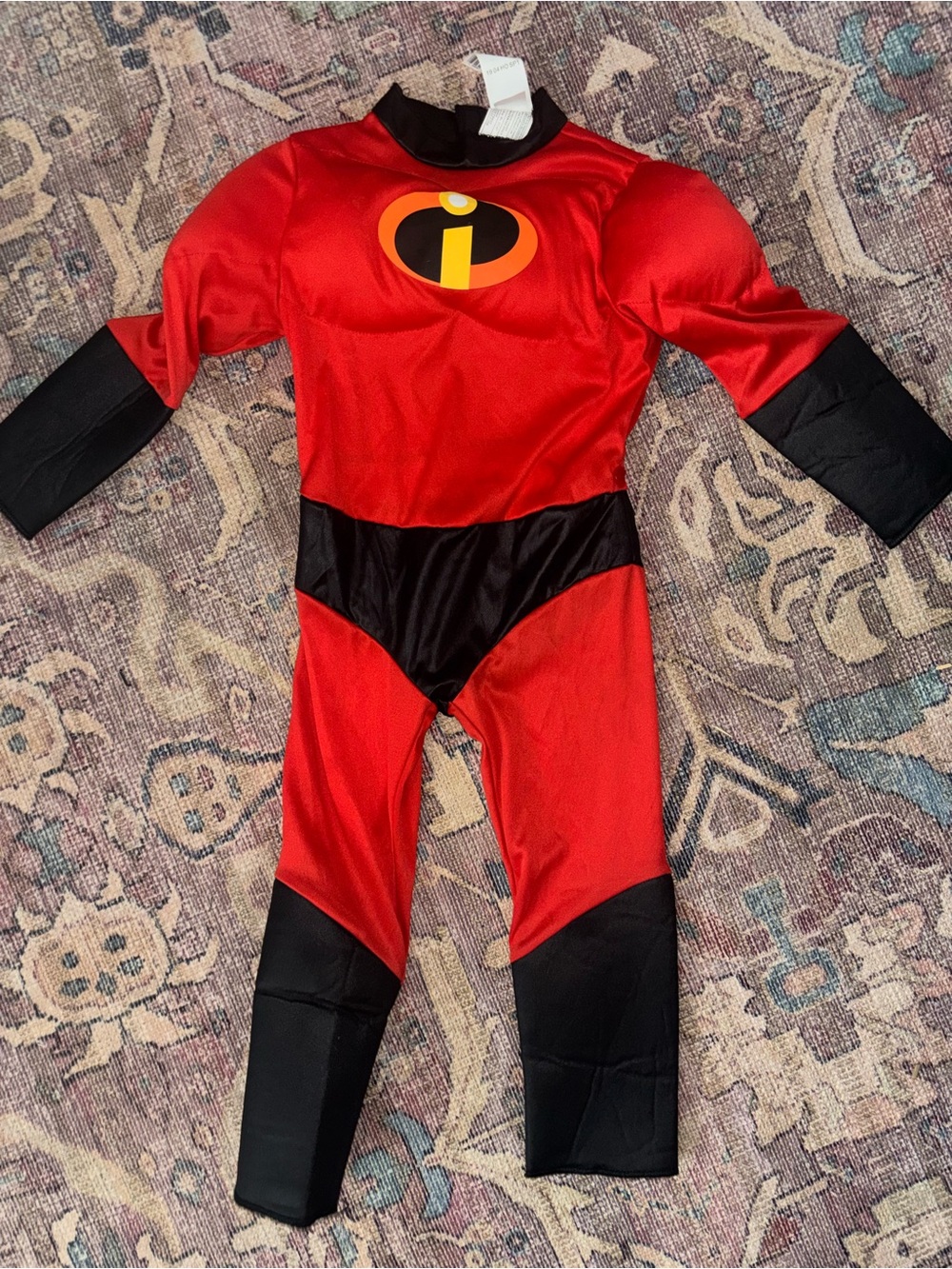 Incredibles Red & Black Kids Costume - Official Logo Bodysuit